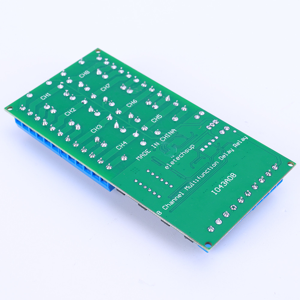 DC 12V 8 Channels Time Switch Relay Module Delay Timer Switch Board ...