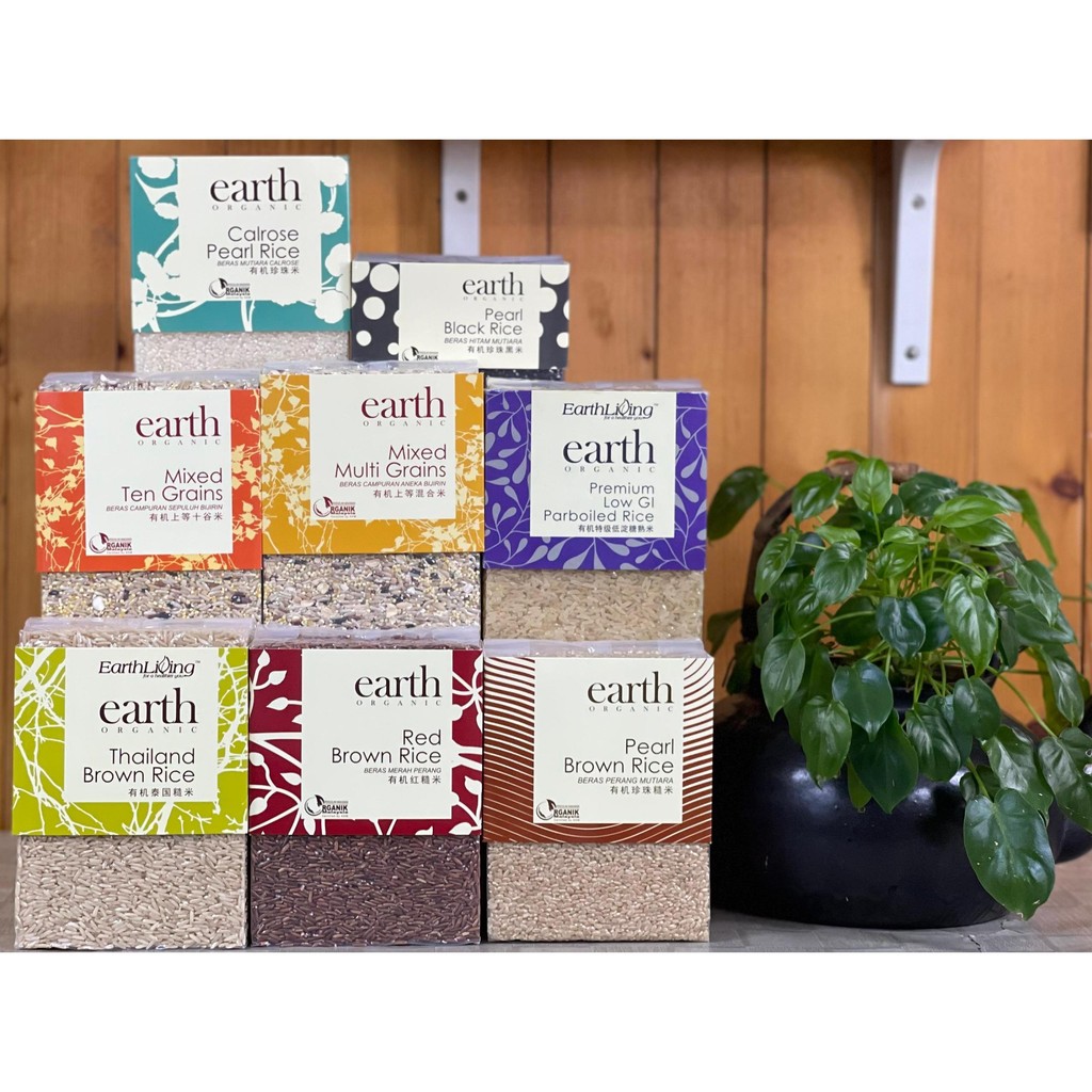 🗽TOP RATING🗽PREMIUM👍EARTH LIVING ORGANIC RICE - 900G | Shopee Malaysia