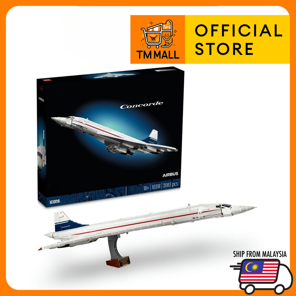 Icons 10318 Concorde Building Set (2,083 Pieces) | Shopee Malaysia