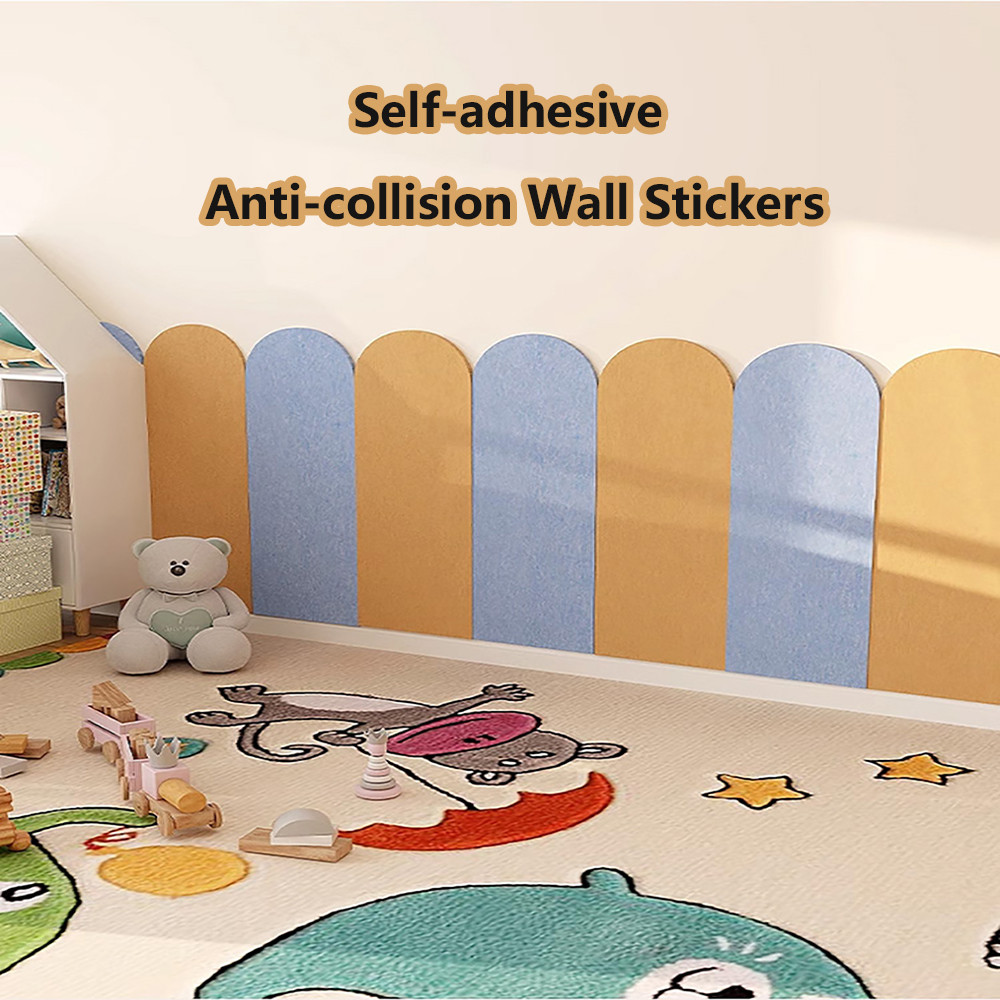 Wandpanelen Kids Anti-Collision Wall Stickers 3D Wall Panels Soft Bag Wall Padding Kleuterschool Tatami Cushion Padded Wall Pad Cushion (Kleur: Stijl 1, Maat: 25X50CM