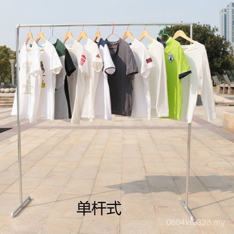 Floor Clothes Rack Display Rack Shelf Clothing Night Market Stall ...