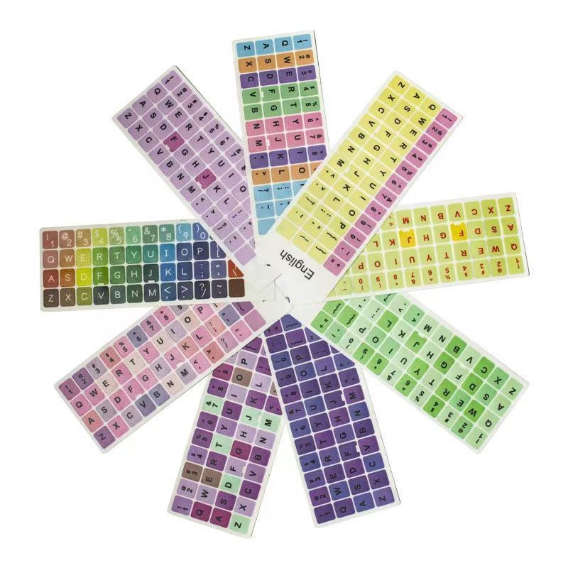 Office Keyboard Laptop Letter Sticker English Sticker Protective ...