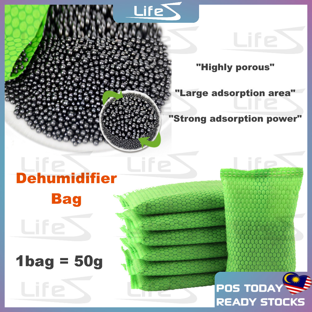 Dehumidifier Bag 50g Moisture Absorber Mildew Drying Agent Deodorizing ...