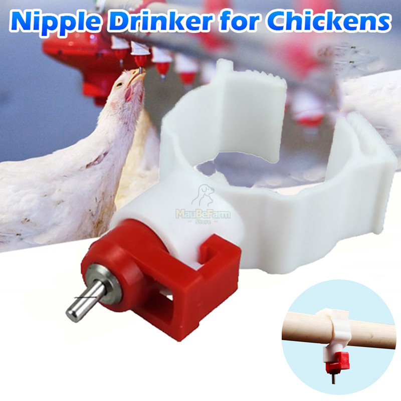 thumbnail image 2 of 20-Pack Poultry Water Nipples – Automatic Drinker For Chickens, Quail, Ducks (Horizontal Mount) 2 of 5