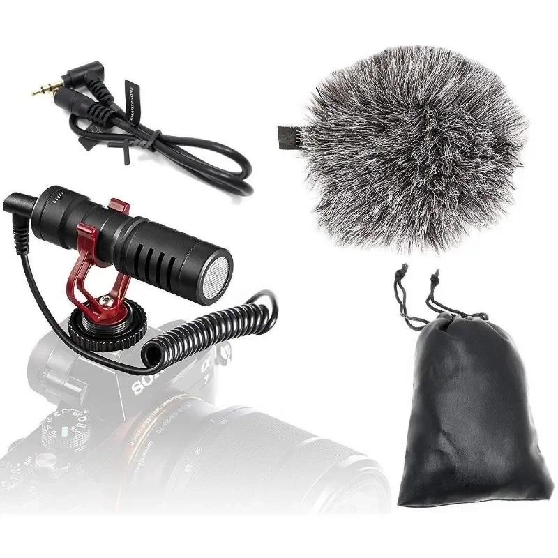 Mini Shotgun Microphone Wired Condenser Mic for Video Recording and ...