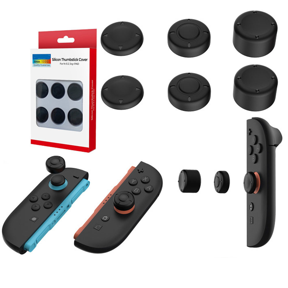 2025 New 6 in 1 Silicone Analog Thumb Stick Grips Caps for Switch 2 for ...