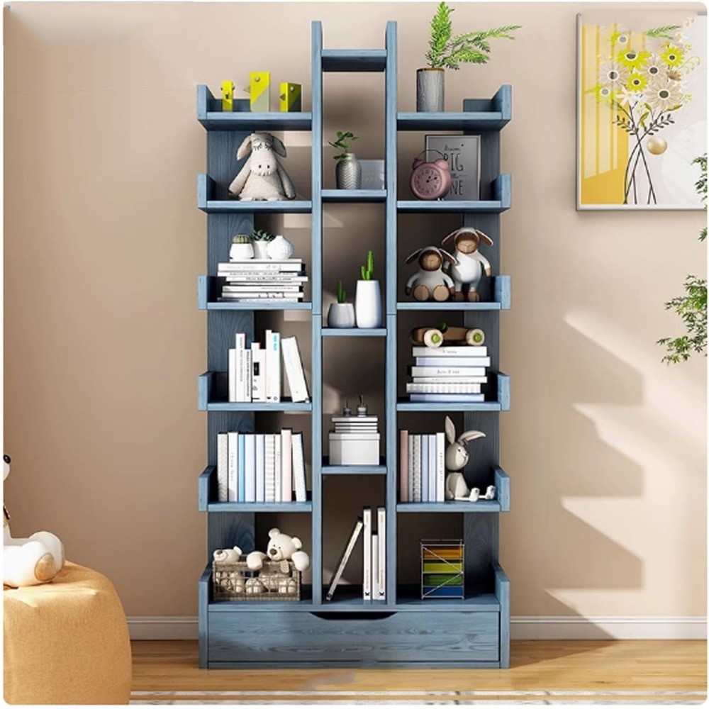 Freestanding Tree Bookshelf,Tree-Shaped Bookcase Storage Shelf ，Books ...