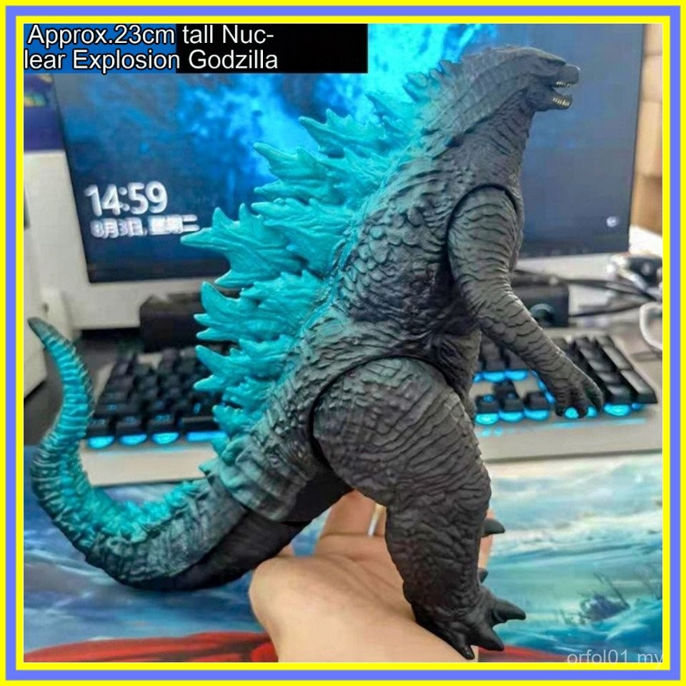 Large Monster Godzilla Toy Legendary Godzilla Figure Model Soft Rubber ...