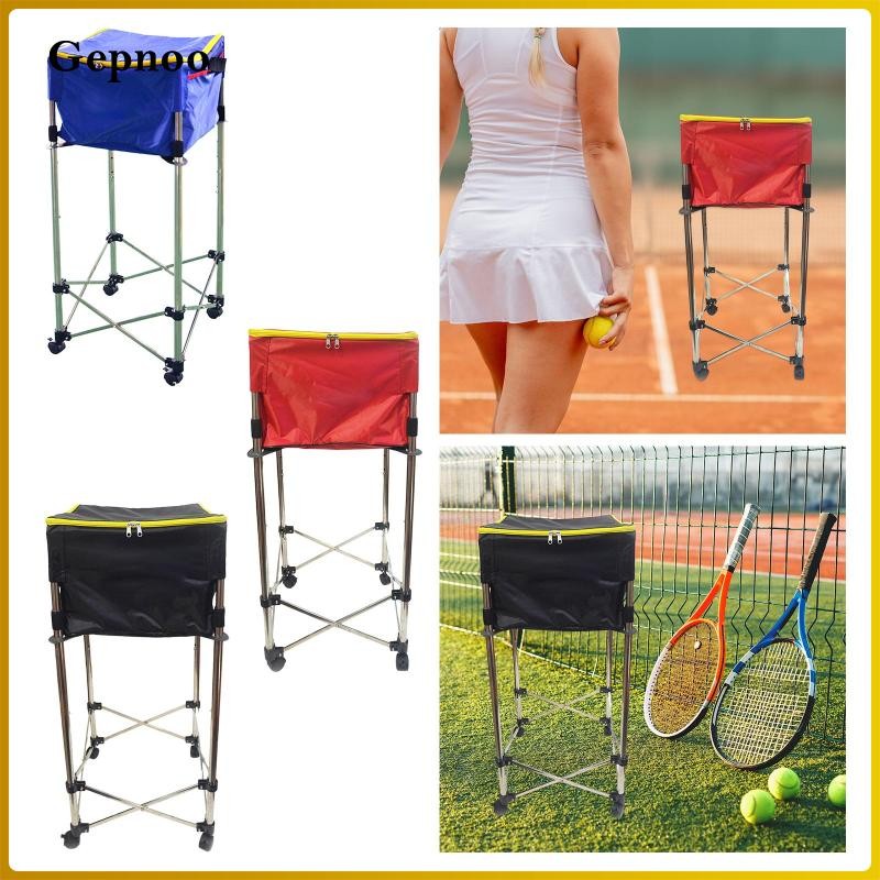 Gepnoo Tennis Ball Cart Lightweight Travel Cart for Baseball Softball ...