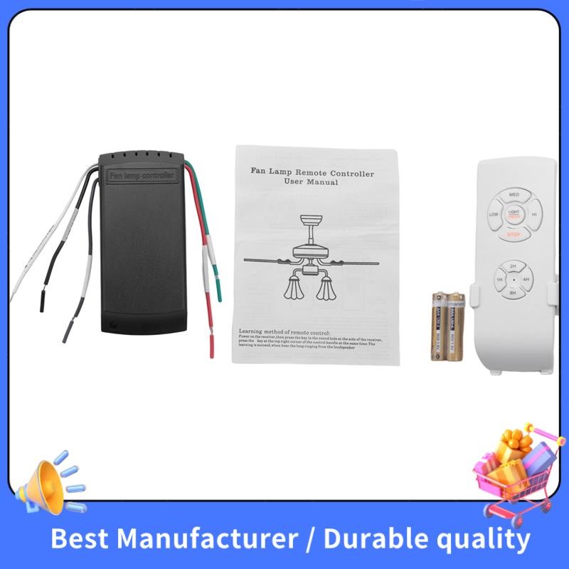 【NEW】Universal Ceiling Fan & Light Remote Control Kit Timing Wireless ...