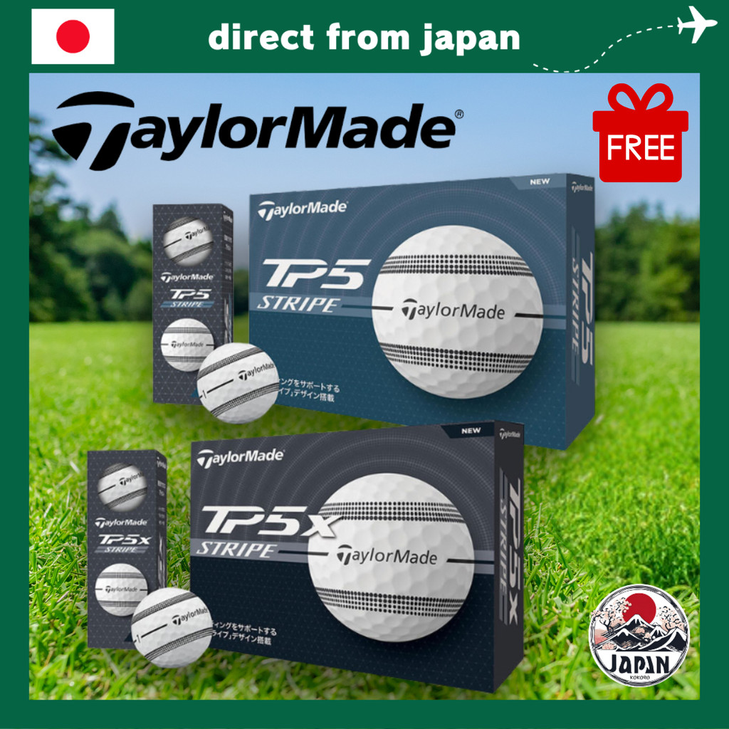 TaylorMade TP5/TP5x Stripe 2024 Golf Balls (1 Dozen or 1 Sleeve) with ...