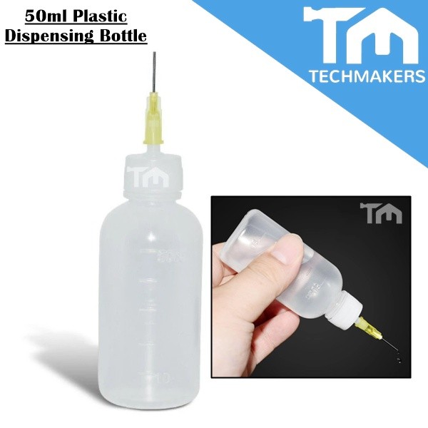 50ml Plastic Dispensing Bottle Squeezing with Needle Dispenser Soldering Techmaker