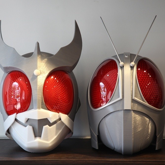 Kamen Rider Almighty Kuga RX 3d Printing Helmet White Model | Shopee ...