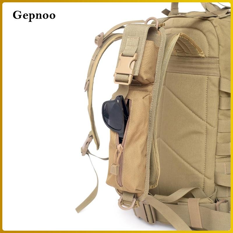 Tactical MOLLE Accessory Pouch, Nylon, Shoulder Strap Bag, Black, One Size