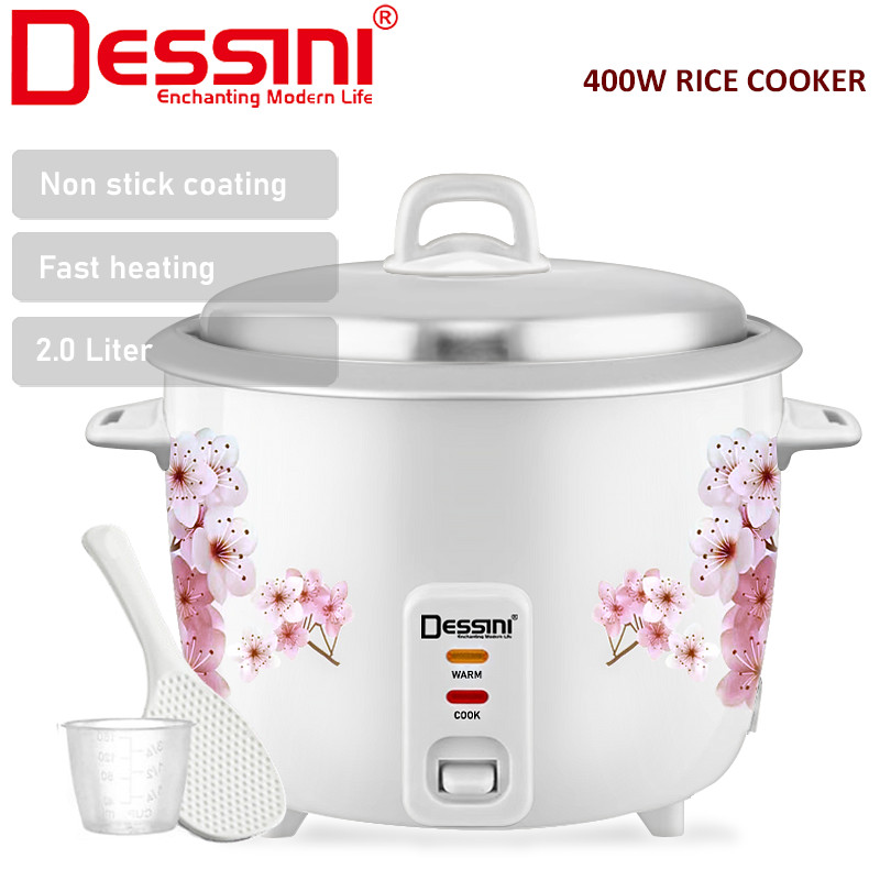 DESSINI ITALY 2.0L Electric Rice Cooker Non Stick Aluminium Inner Pot ...