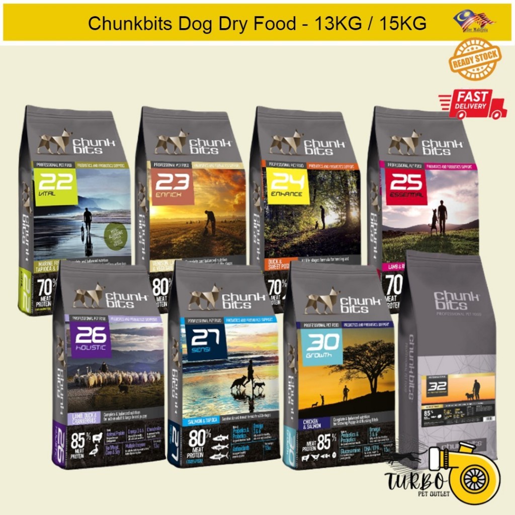 Chunkbits Dog Dry Food - 13KG / 13KG+2KG (Original Pack) | Shopee Malaysia