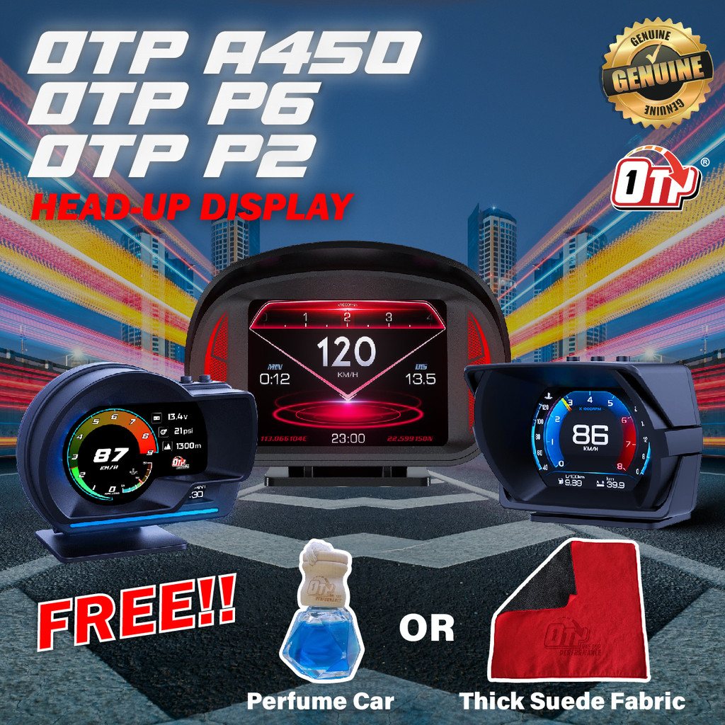 OTP-H06+ A450 P2 OBD2 Meter Gauge Meter P6 OBD Meter Car GPS Alarm ...