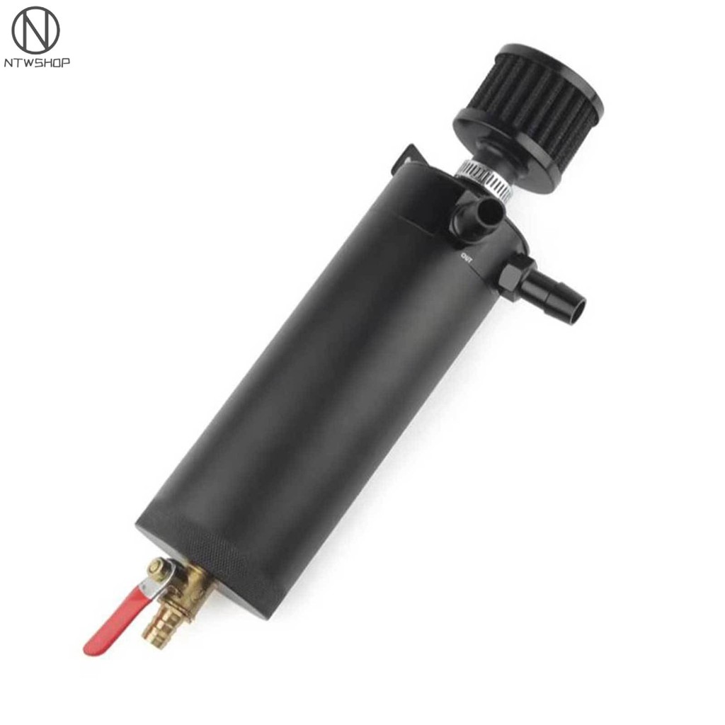 Billet Baffled 2-Port Oil Catch Can Tank With Breather Filter – Universal Aluminum