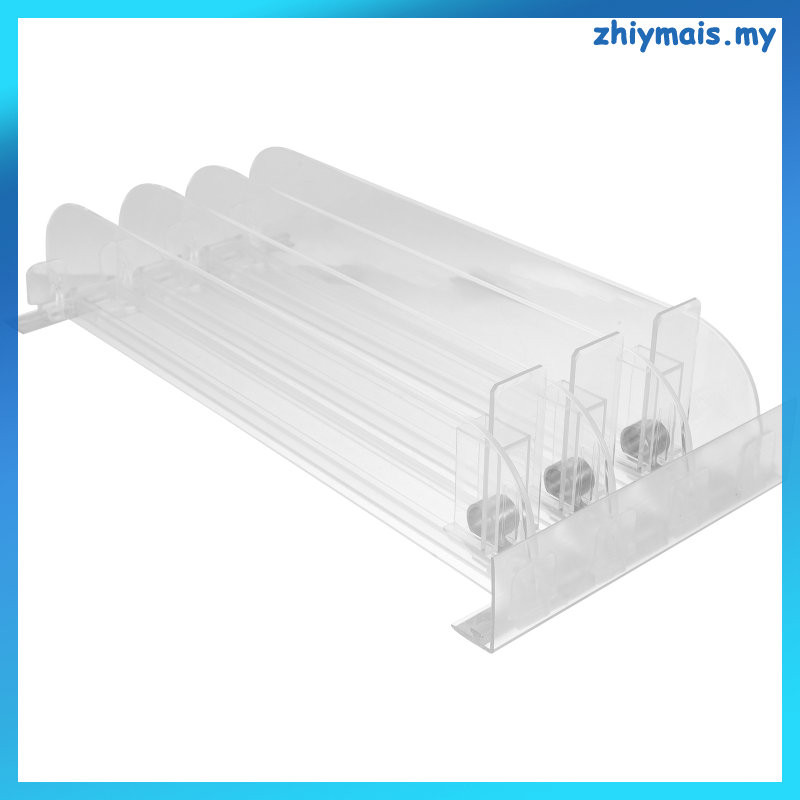 Shelf Pusher 3 Pcs Fridge Drink Organizer Tray Rack Glide Racks with ...