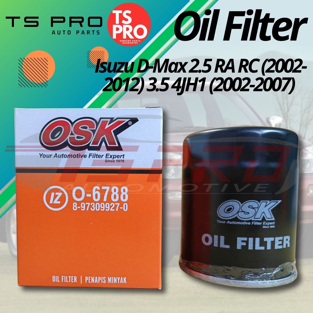 Isuzu D-Max 2.5 RA RC (2002-2012) 3.5 4JH1 (2002-2007) OSK Genuine Oil ...
