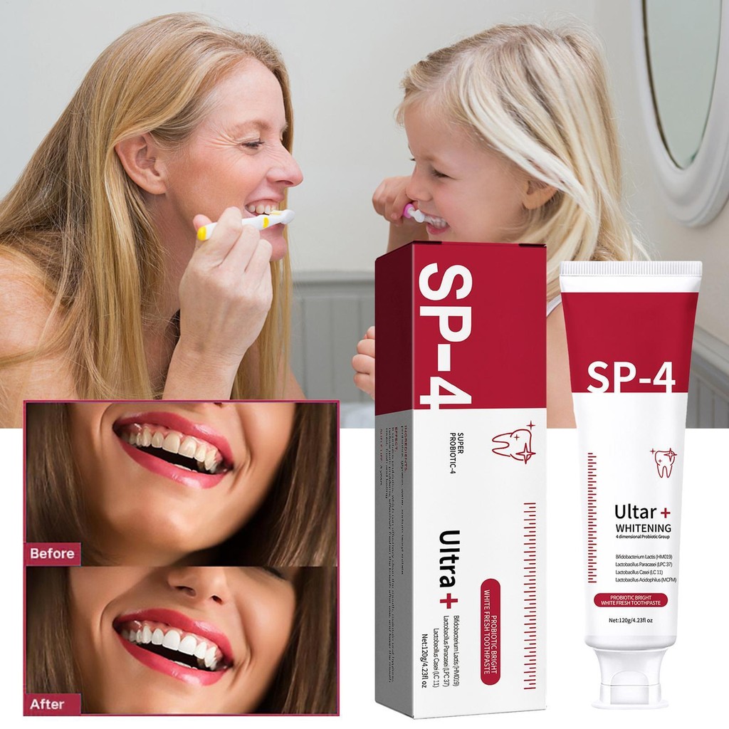 Teeth Whitener Toothpaste Ultra-Fine Probiotic Teeth White Toothpaste ...