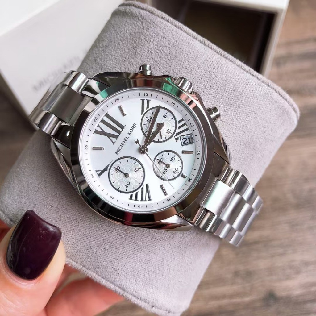 Michael Kors Quartz Silver Dial Men's Watch MK5535 MK6174 43mm/36mm ...