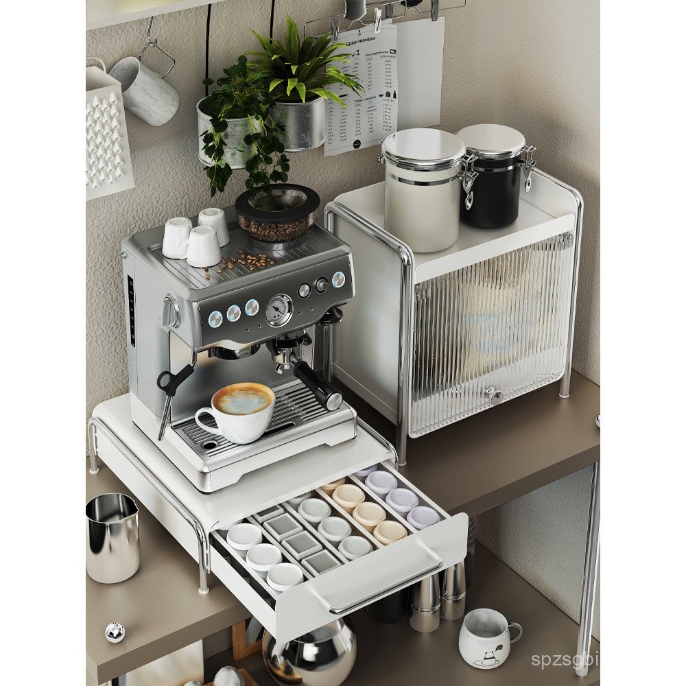 Coffee Machine Rack Tea Bag Storage Box Desktop Capsule Storage Rack ...