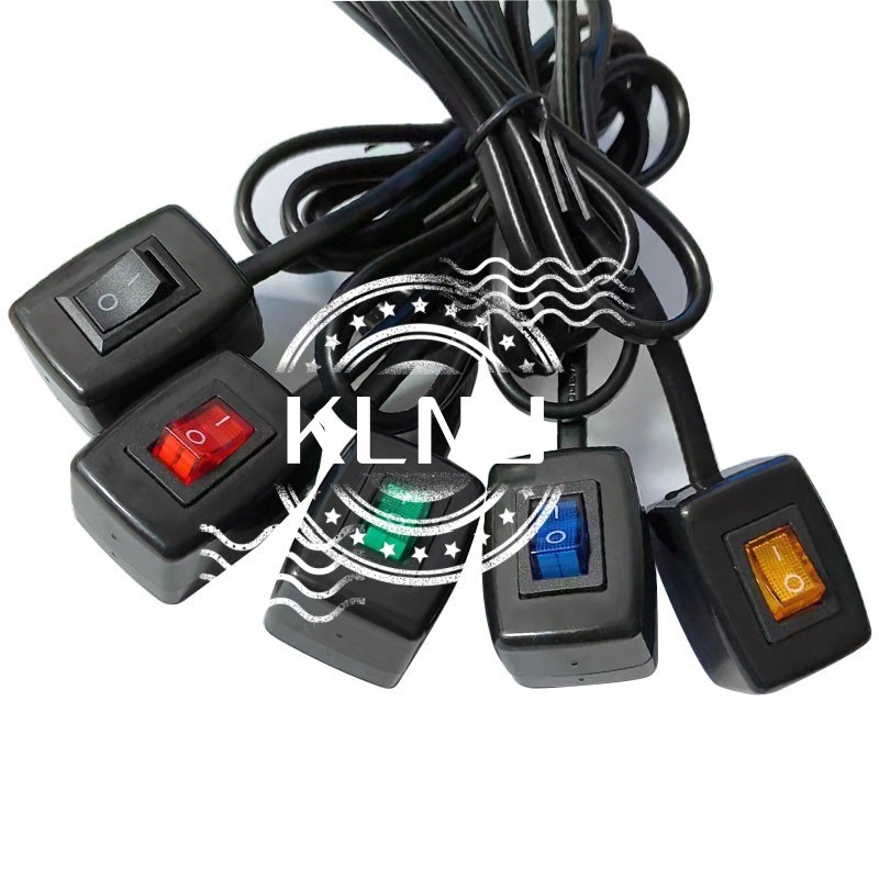 Universal Car Button Switch with Cable Wire 75CM Power ON OFF Switch ...