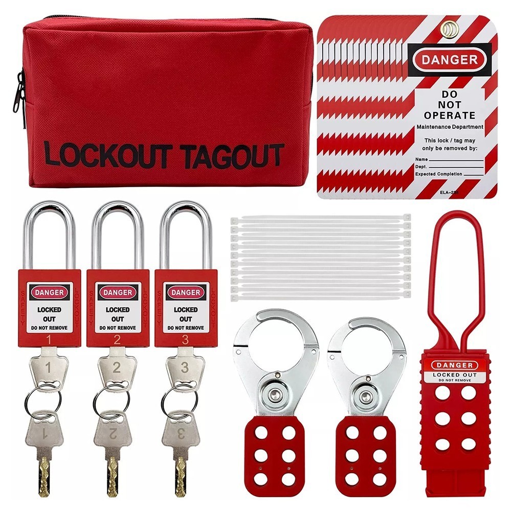 (FAIRLAND-MY) Lockout Tagout Kit Electric Group Lockout Lotus Tag ...