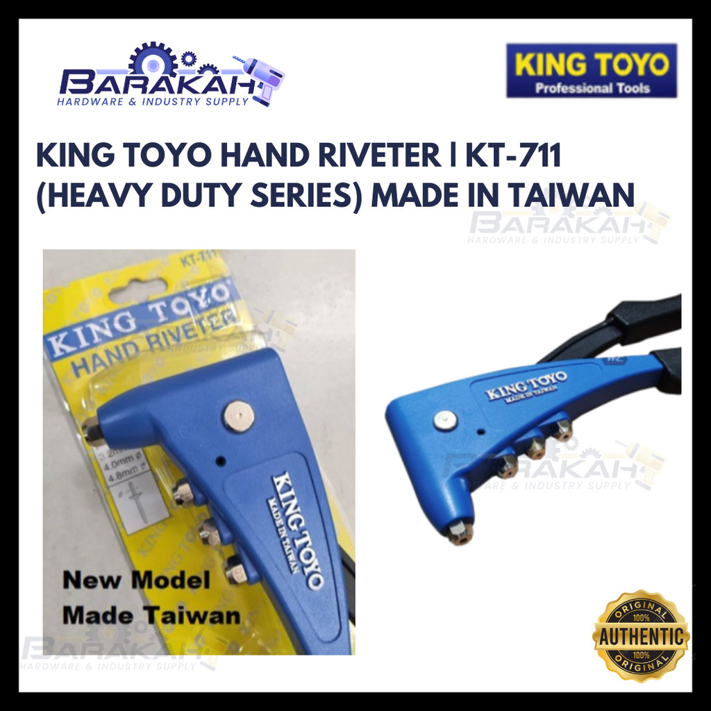 King Toyo Hand Riveter | KT-711 (Heavy Duty Series) (Made in Taiwan ...