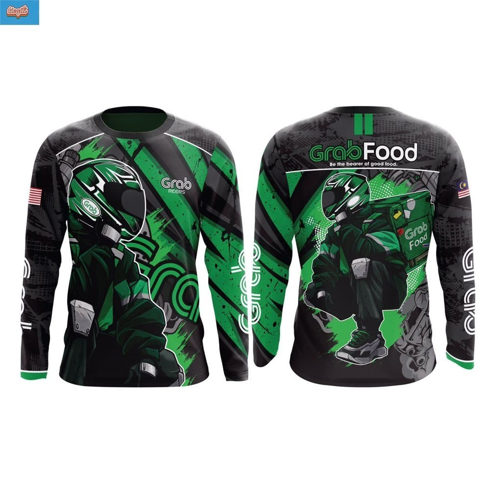 TIEQILI 2025 Food Sports Shirt T-shirt Grab Food Motorcycle Rider Full ...
