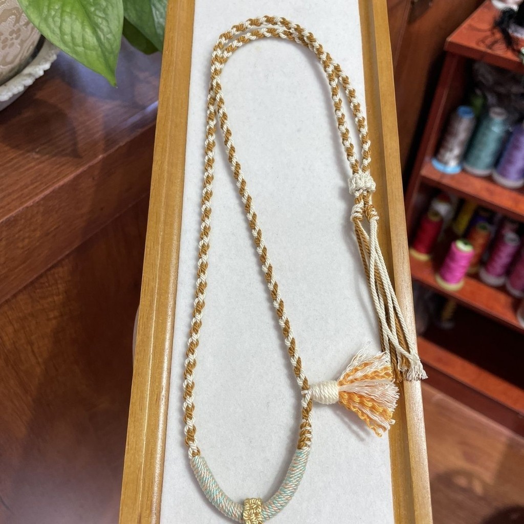 Tibetan hand-knitted rope beeswax pendant Thangka high-end version ...