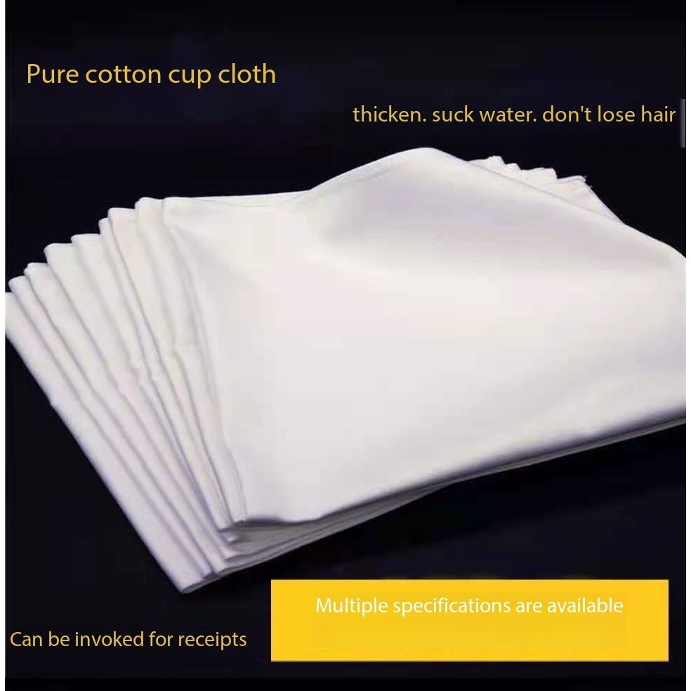 Pure Cotton White Mouth Cloth Hotel Western Restaurant Napkins Cup ...