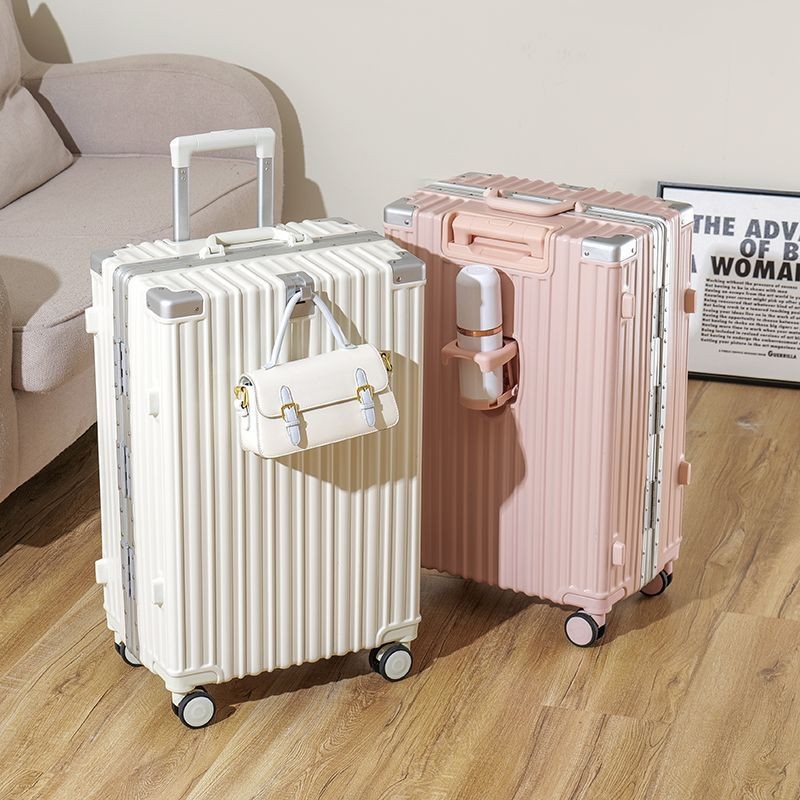 Male and Female Business Travel Aluminum Frame Silent Rotating Rolling ...