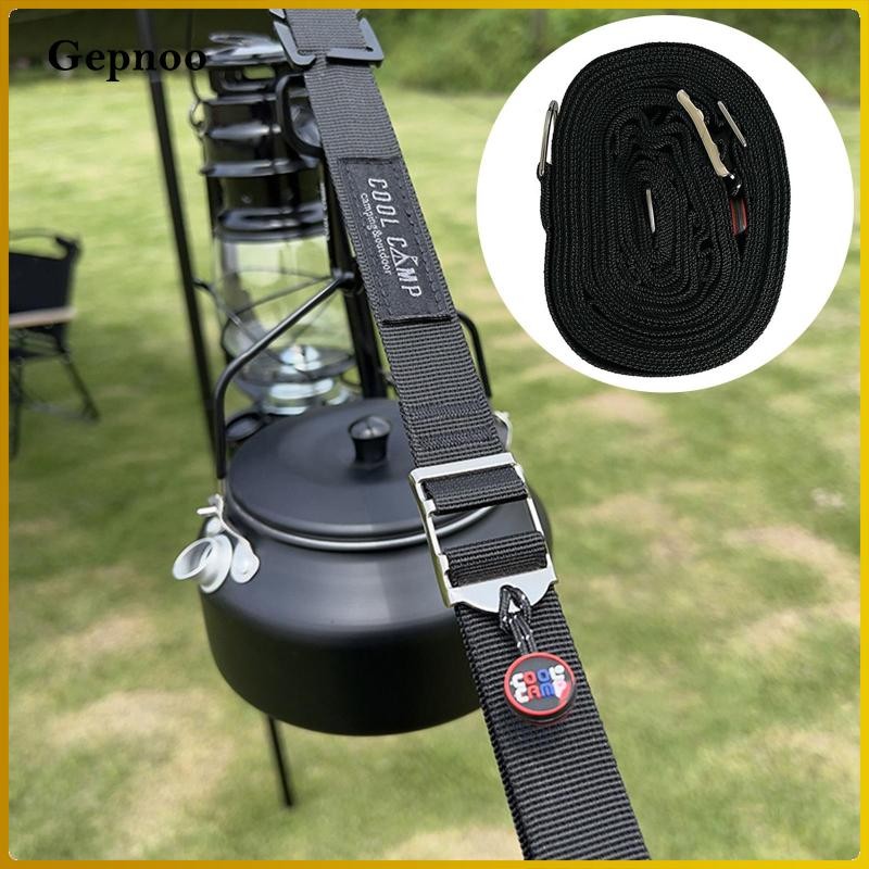 Gepnoo Camping Tent Rope Tent Canopy Pull Rope Webbing 16.4ft Wind Rope ...