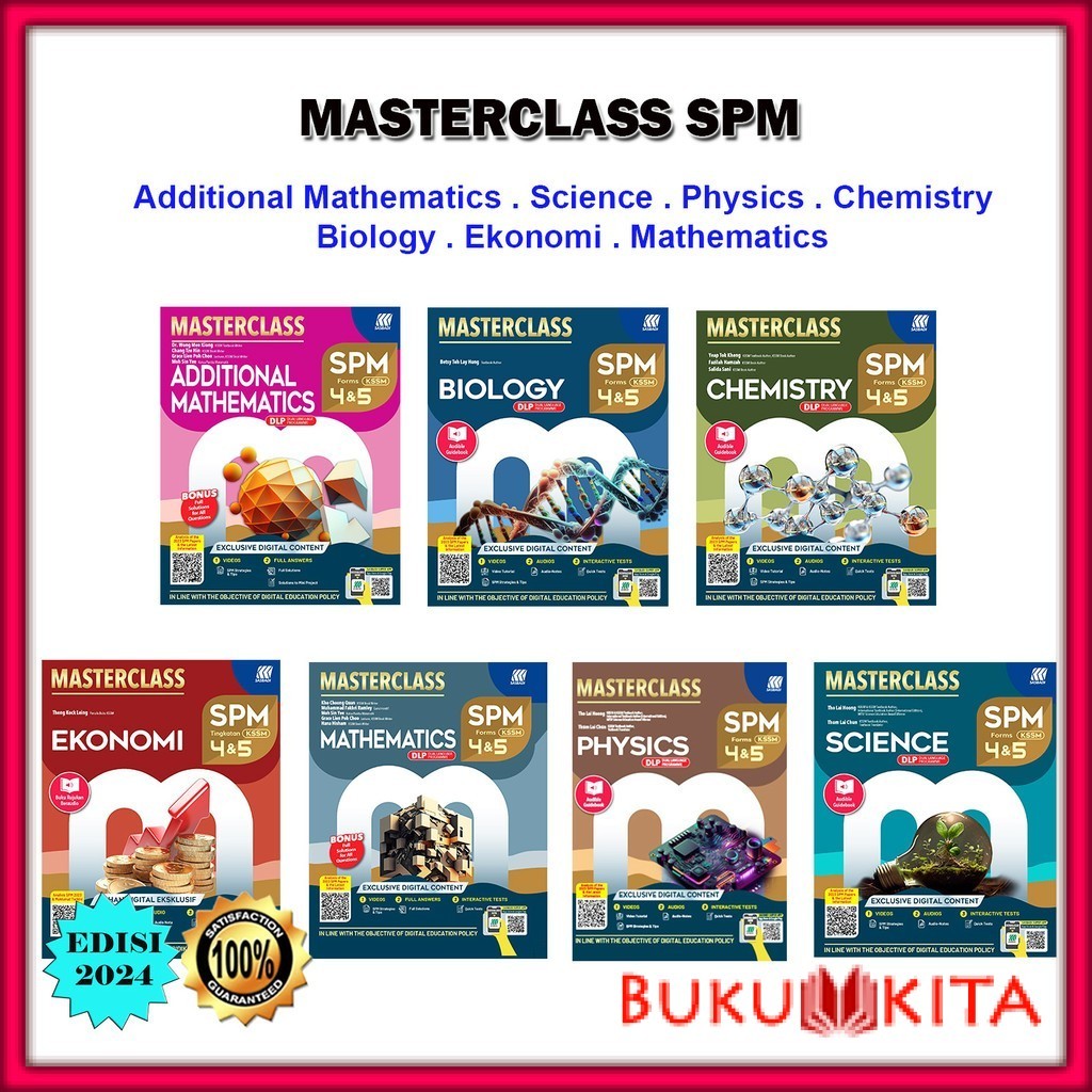 Buku Rujukan: Masterclass SPM Edisi 2024 - Add Maths / Mathematics ...