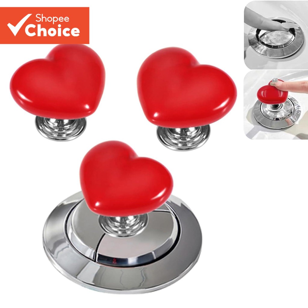 Flower Shaped Toilet Tank Button Resin Toilet Flush Button - View #2