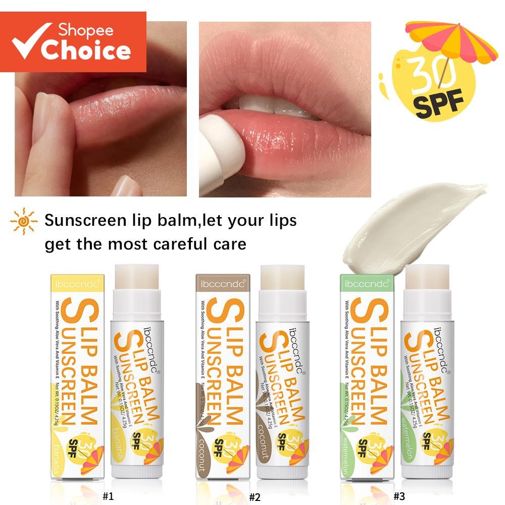 Ibcccndc Sunscreen Lip Balm SPF 30 UVA Protection Lips Moisturizer ...