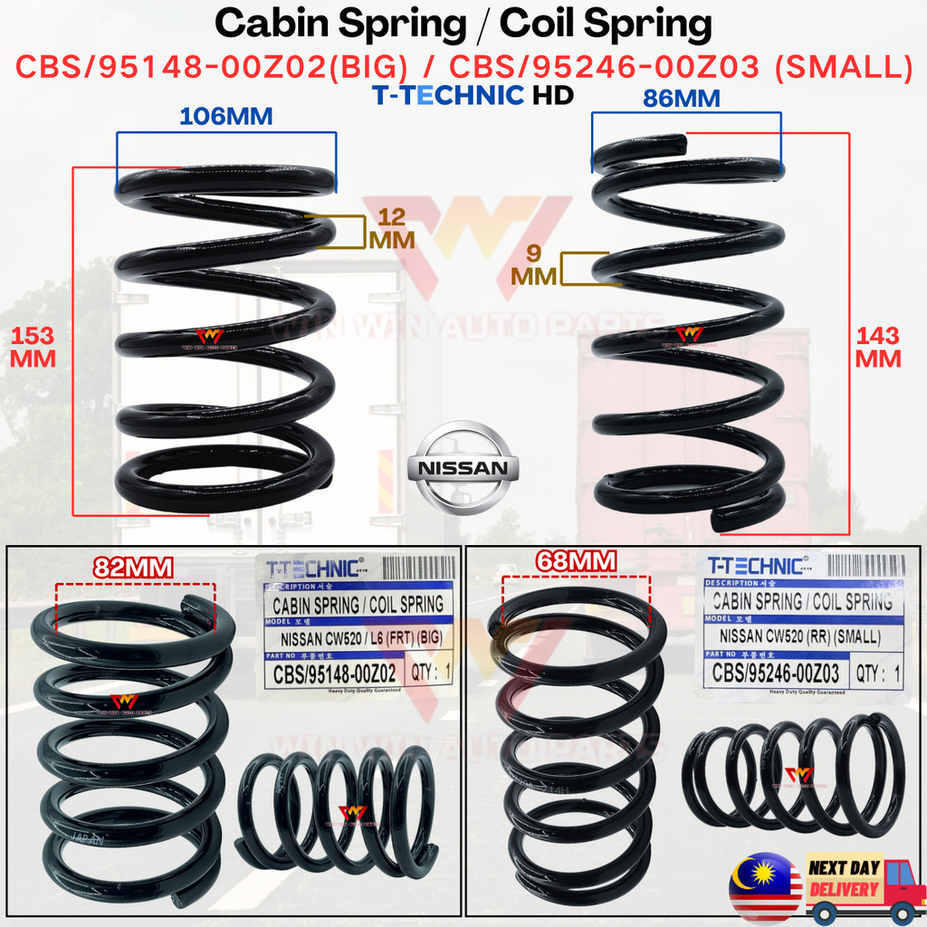 Nissan CW520 UD Truck KABIN SPRING Cabin Coil Spring / Cabin Spring ...