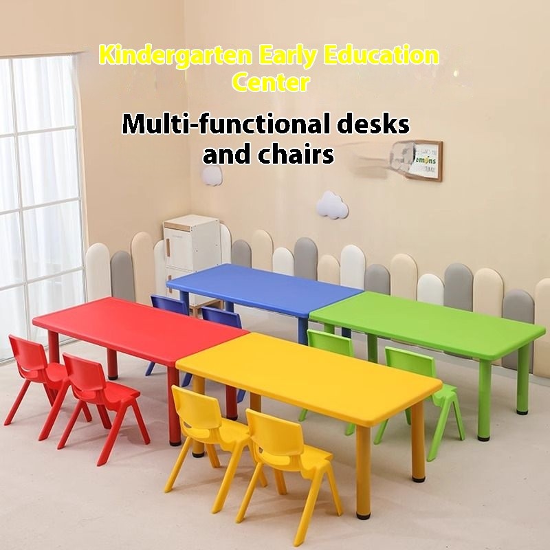 Kindergarten Rectangular Kid Study Table Kids Study Table Kids Chair ...