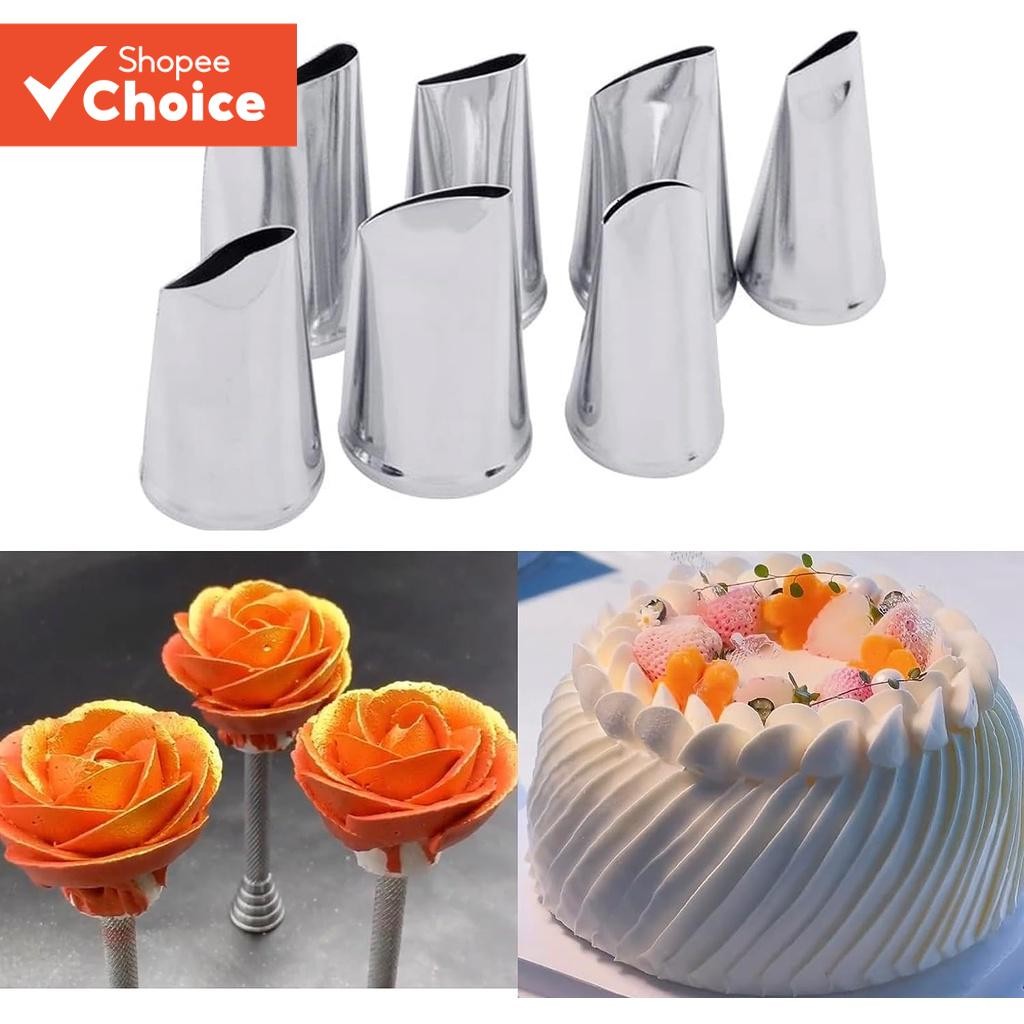 Suuker 7-teiliges Spritztüllen Set – Edelstahl, Für Kuchen, Cupcakes, Dekoration, Backzubehör