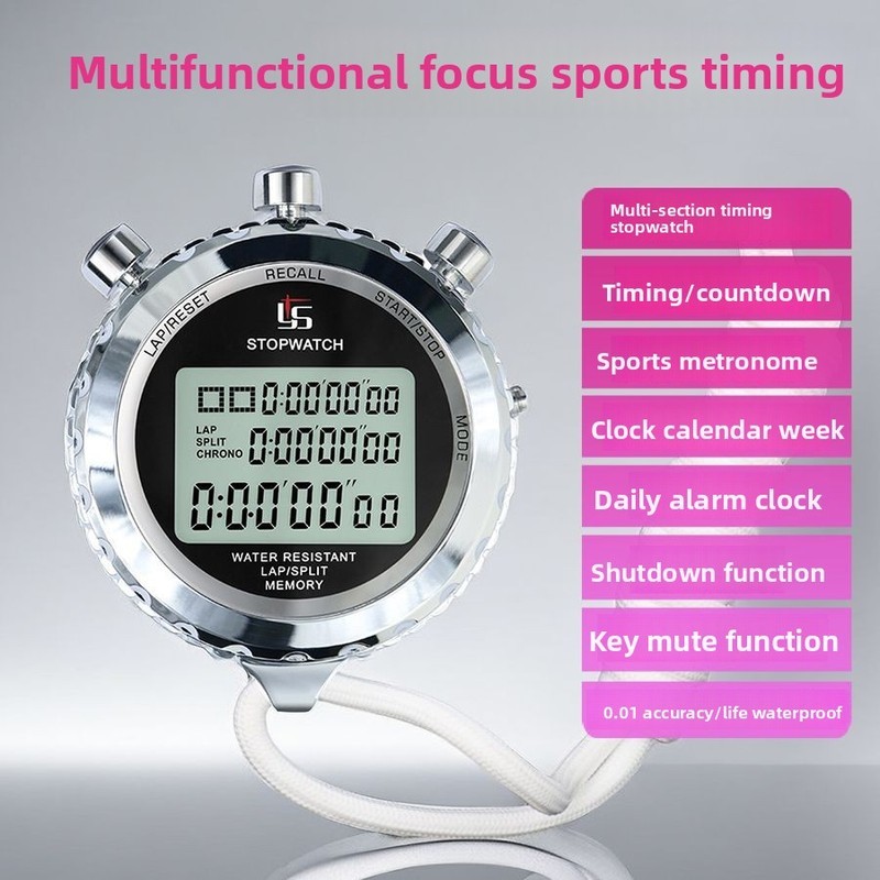 Handheld Digital Stopwatch Timer Chronograph Sports Training Timer Stop ...