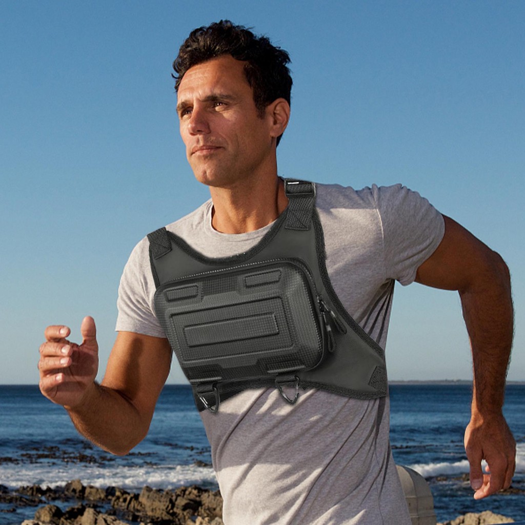 Vest Bag For Men Hard Shell Chest Pack For Men Running Vest For Men ...