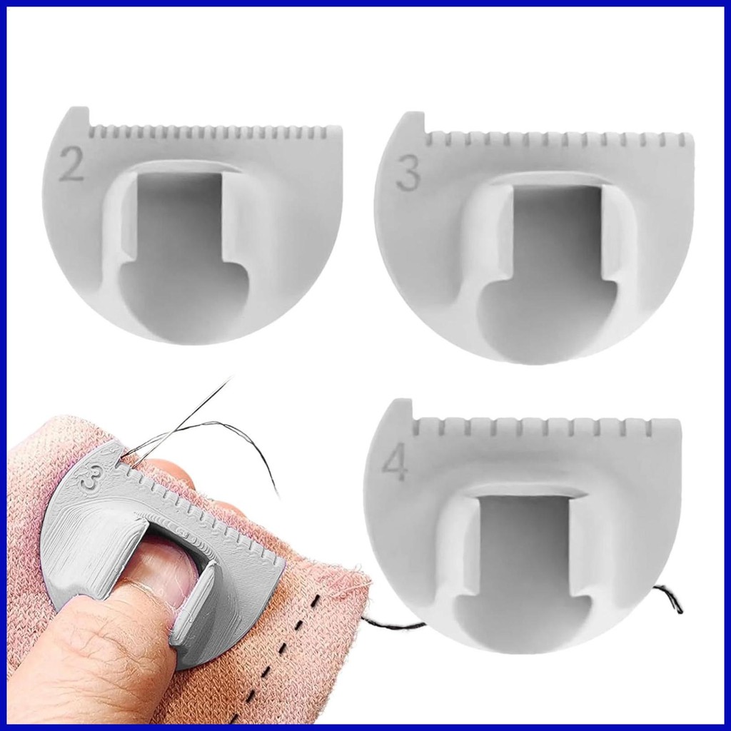 Needle Gauge Edge Lock Sewing Gauge Set Of 3 Templates Measuring Thumb ...
