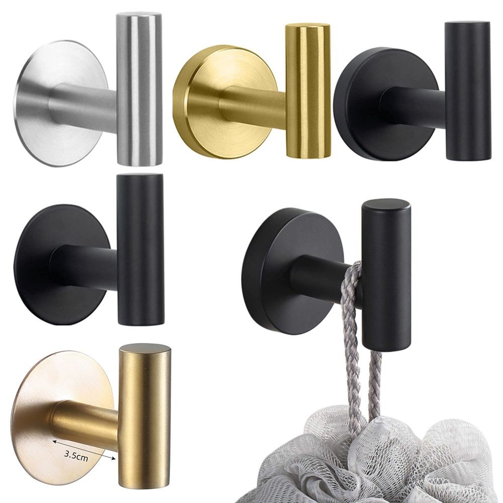 Stainless Steel Wall Mount Hooks Heavy Duty Suction Cup Towel Hooks ...