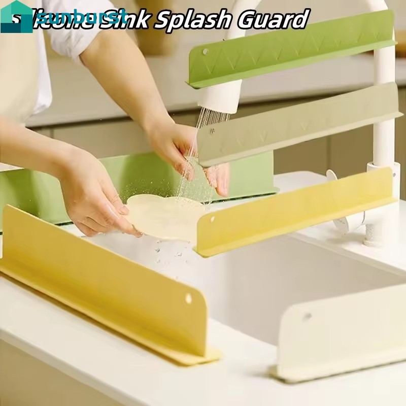 1/2/3Pcs Silicone Sink Splash Guard - Oil-Proof Baffle Bar - with ...