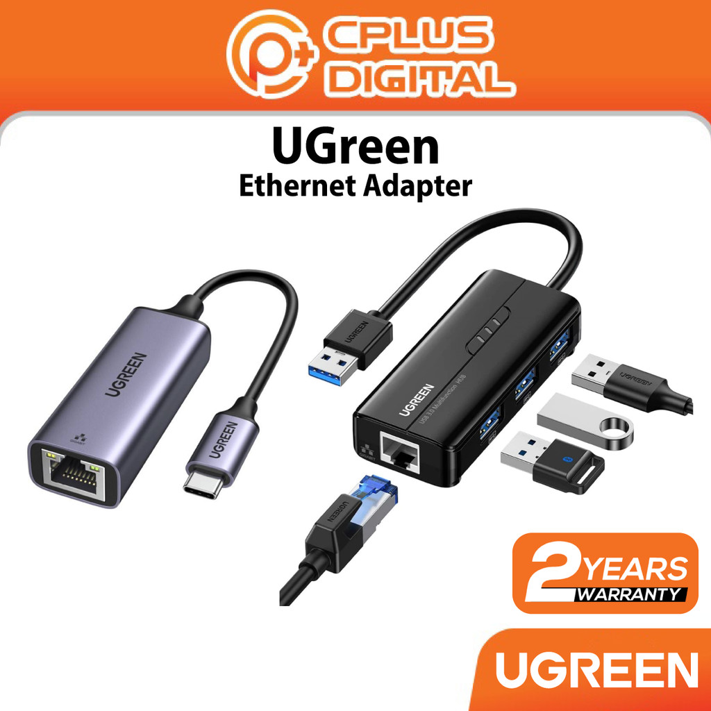 UGREEN Ethernet Adapter USB 3.0 HUB to Lan Adapter Network Card RJ45 ...