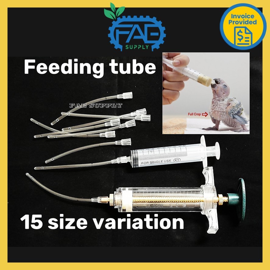 2pcs Baby Bird Feeding Tube soft silicone tube side discharge Tiub suap ...