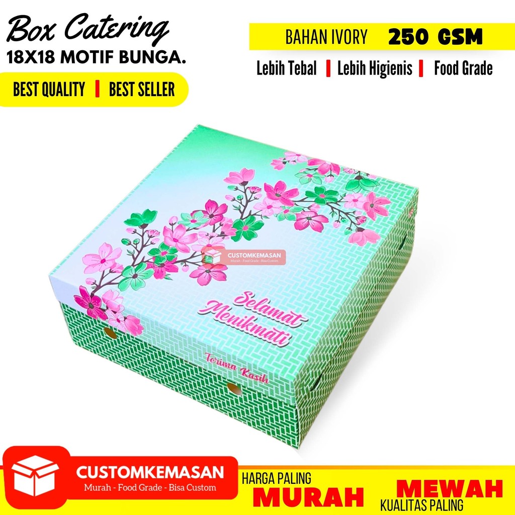 Motif Catering Box / Rice Box Box / Rice Box / Food Box / Rice Box Box ...