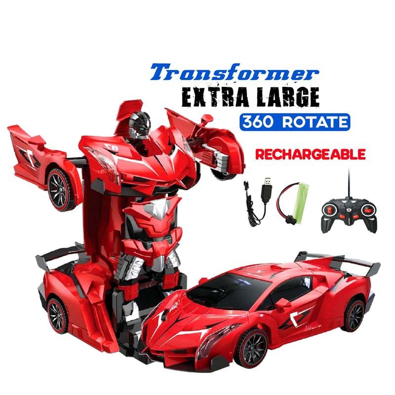 1:14 Extra Large Transformer Car Robot 360° Deformed Autobot Car Kereta ...